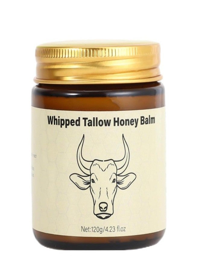 SURORAIN Whipped Tallow Honey Lip Balm, Tallow Honey Body Balm, Grass-Fed Tallow Skin Cream Body Moisturizer, Deeply Moisturizing and Nourishing for Dry Skin, Suitable for Dry, Chapped Skin - Image 1
